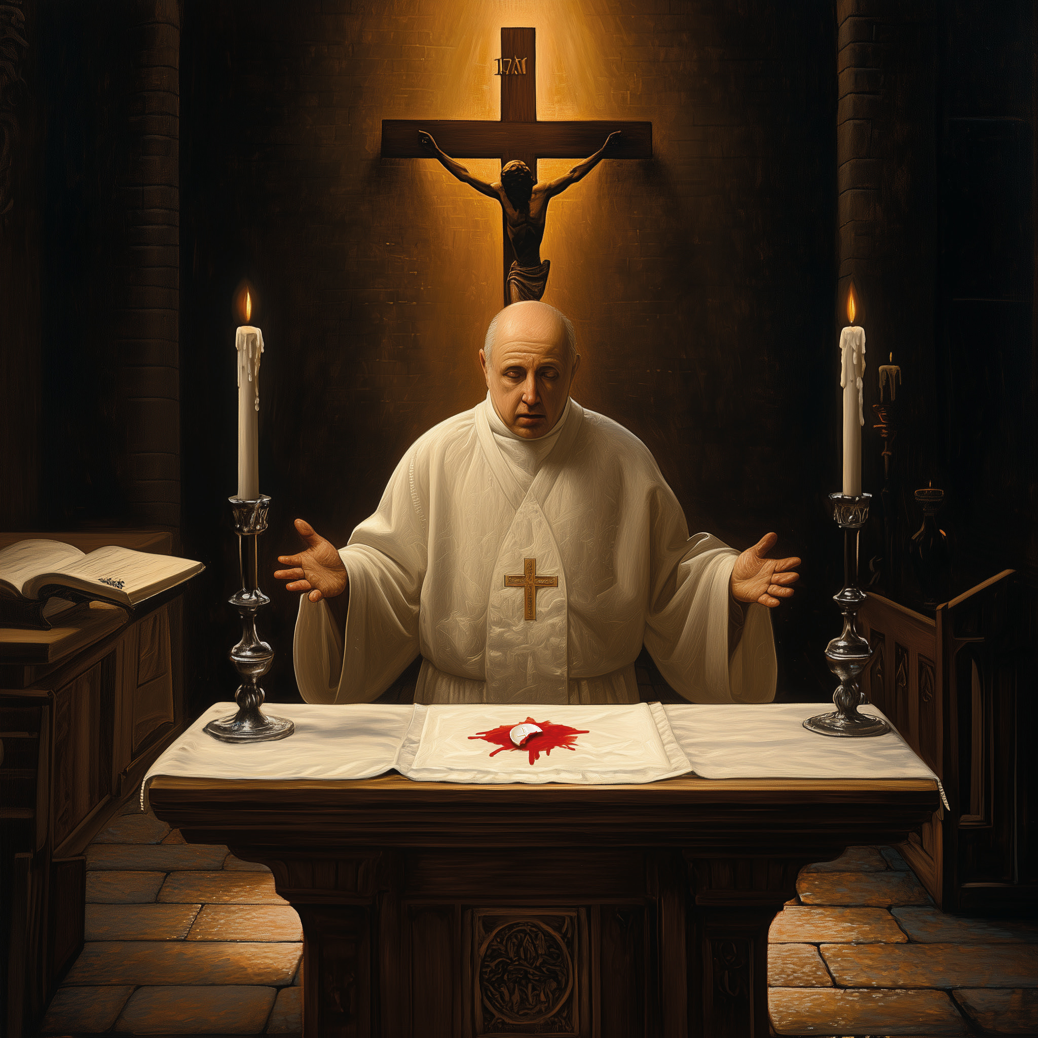 Thánh tích mạ vàng và thánh tích được bảo tồn từ Phép lạ Thánh Thể của Bois-Seigneur-Isaac (1405)