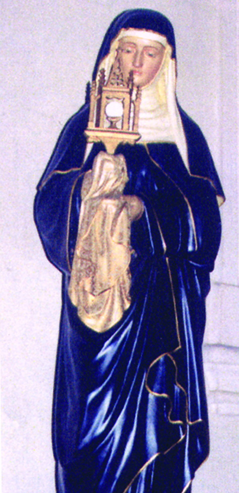 Architektonisches Detail und sakrales Denkmal in der Wallfahrtskirche von Lüttich erhalten
