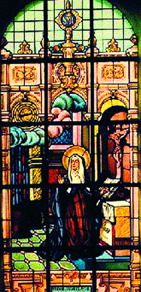 Architektonisches Detail und sakrales Denkmal in der Wallfahrtskirche von Lüttich erhalten