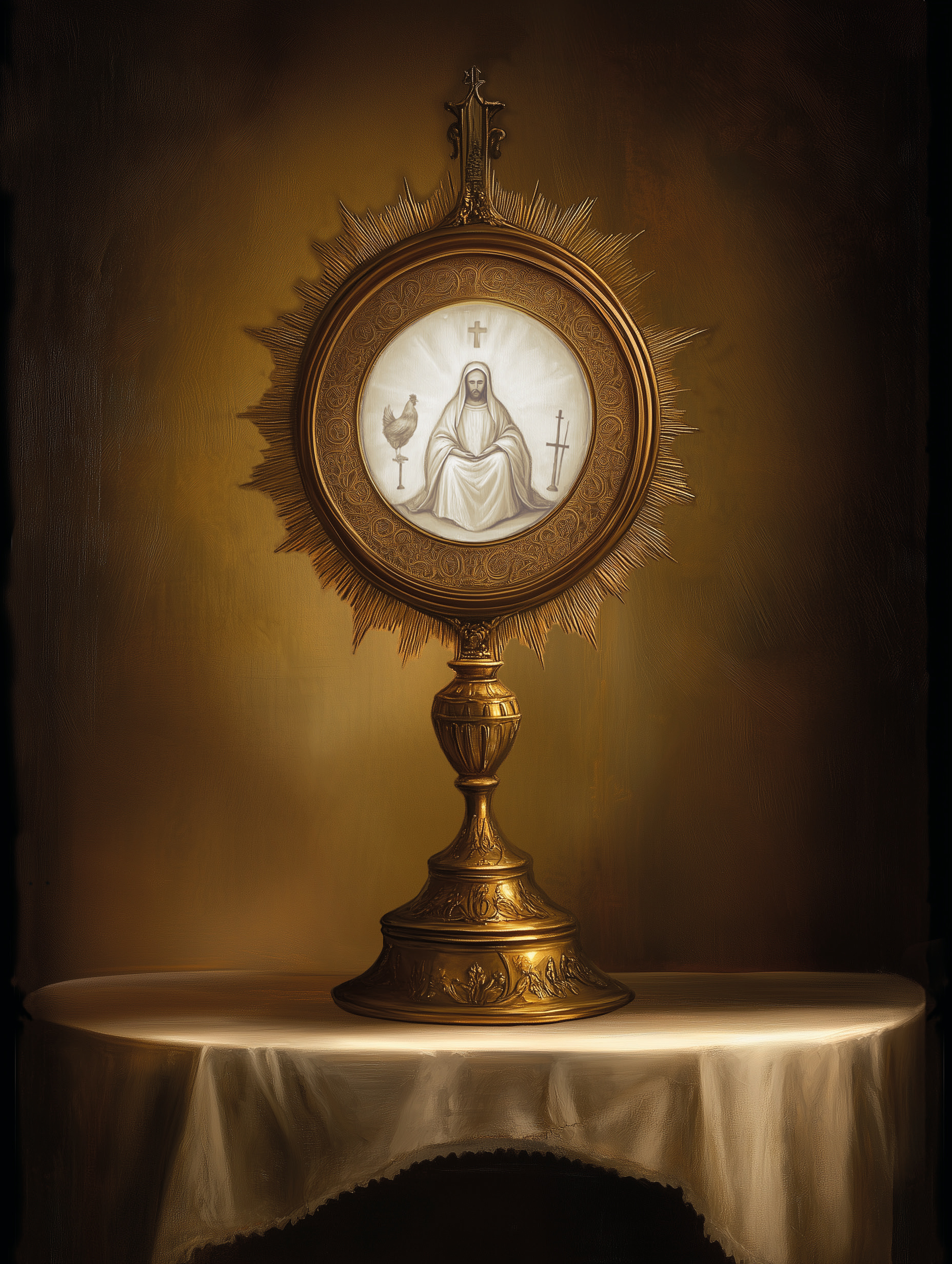 isang kutsilyo upang alisin ang Host, n 1430, sa Monaco, isang babae ang bumili ng isang Host sa lungsod ng Dijon. Alam namin sa monstrance mula sa isang segunda-manong dealer. katiyakan na noong 1794 ang mahimalang Host ay Ito ay malamang na ninakaw dahil nasa Basilica pa rin ng Saint Michael ang