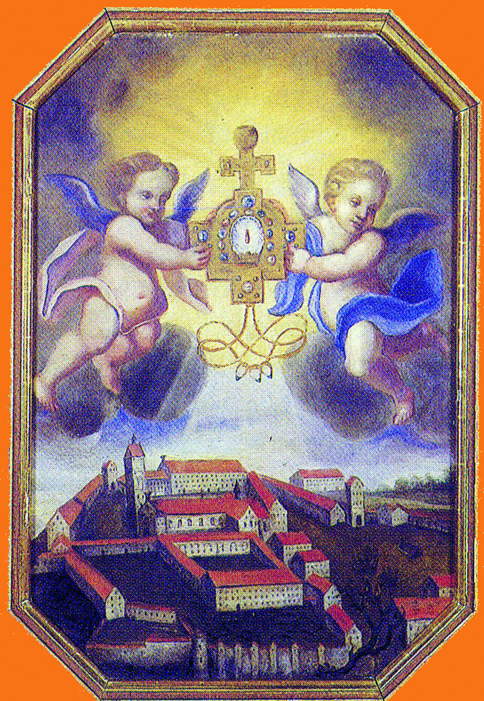17th-century silver reliquiario of the Precious Blood preserved at Weingarten City Hall
