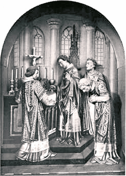 Gemälde im Inneren der Kirche, das das Wunder darstellt