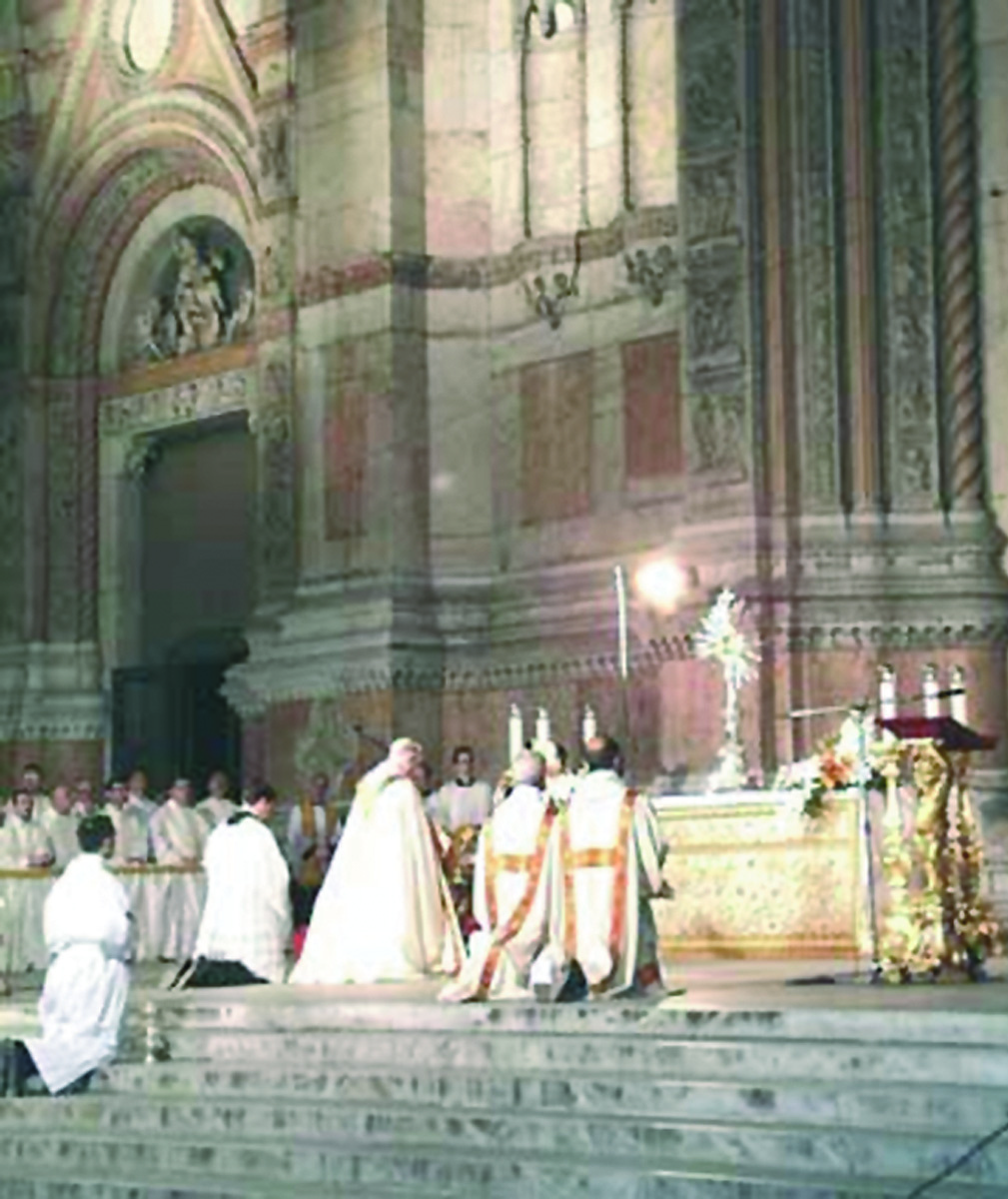 Particolare della Messa di Bolsena.