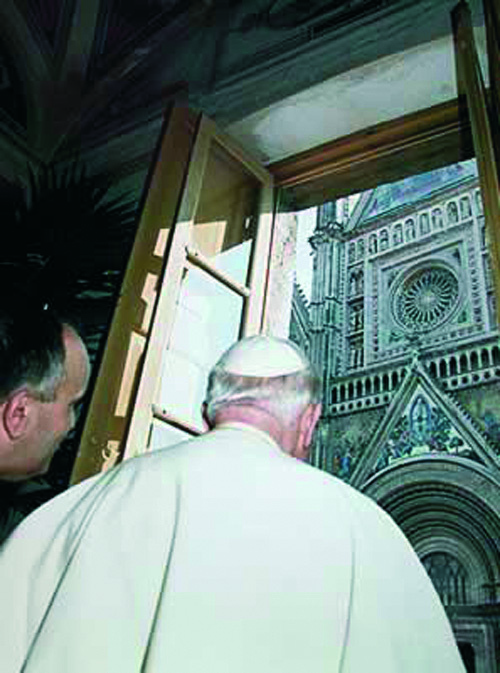 Giovanni Paolo II durante