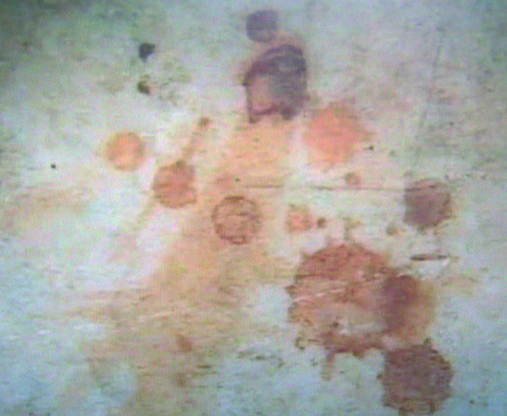 Particolare della Pietra macchiata di sangue, Bolsena