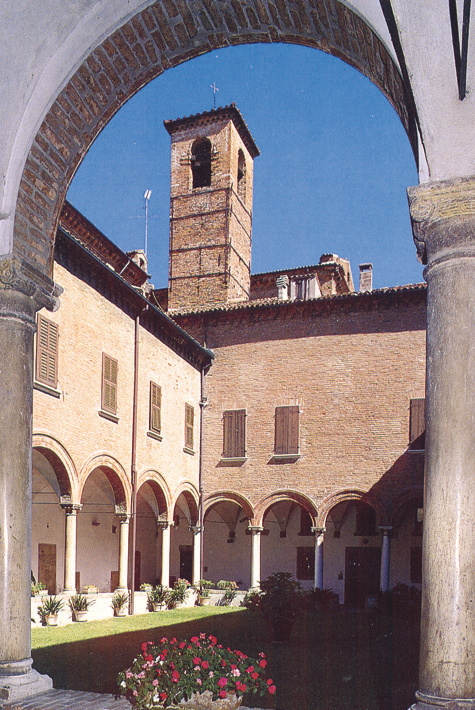 De basiliek van Santa Maria in Vado in Ferrara, locatie van het eucharistische wonder van Pasen 1171