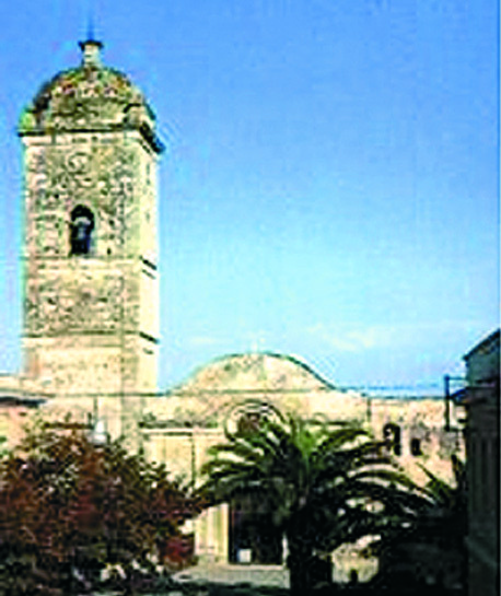 Parroquia de San Bernardo, Mo goro fue a recoger las Sagradas Hostias que habían caído y vio que las huellas de la Sagrada