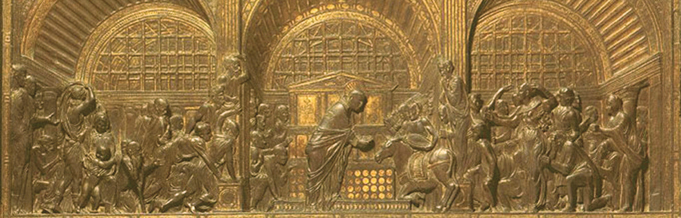 Donatello di Niccolo di Betto Bardi, detto Donatello. Miracolo della mula, (1446-1448) Padova, Basilica del Santo