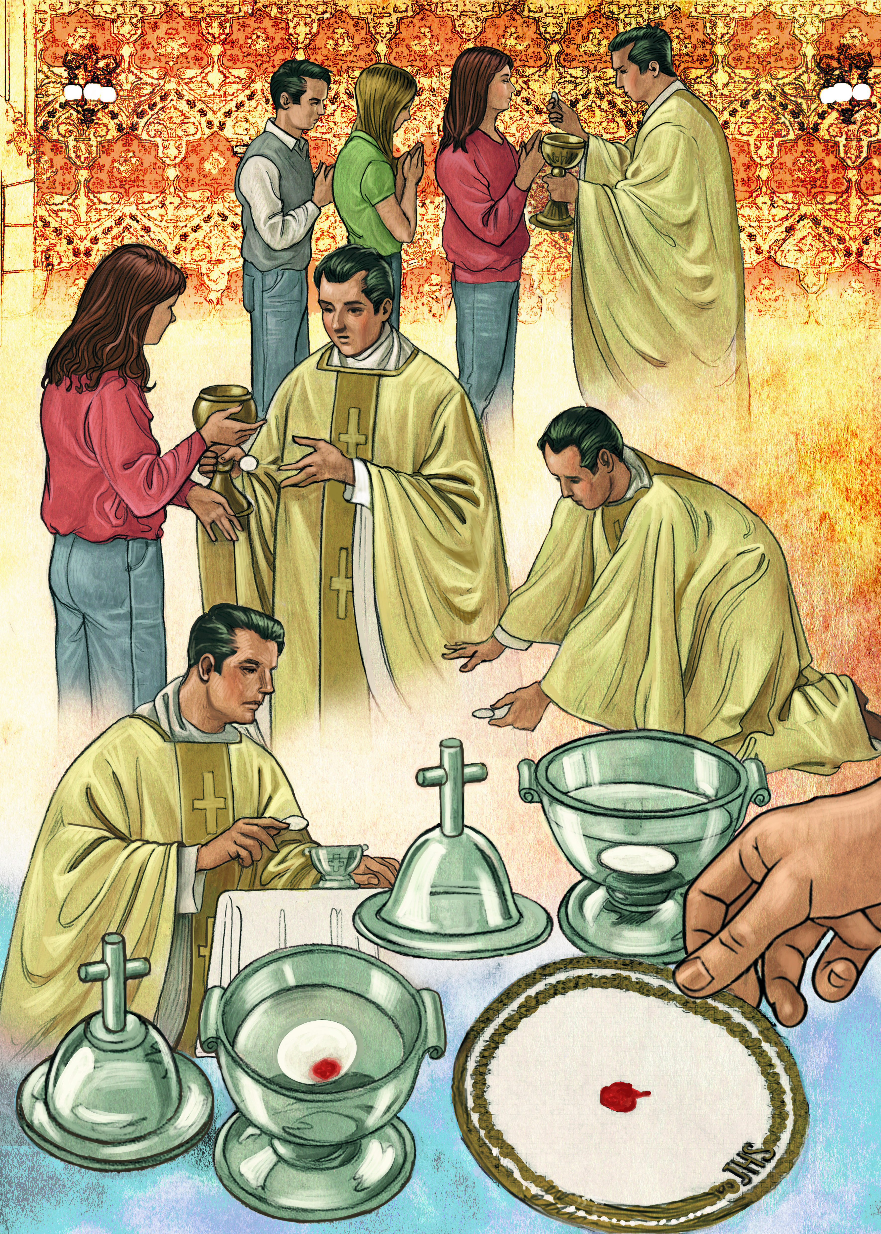 POLAND, 2013 On December 25, 2013, the priest who distributed Communion accidentally dropped