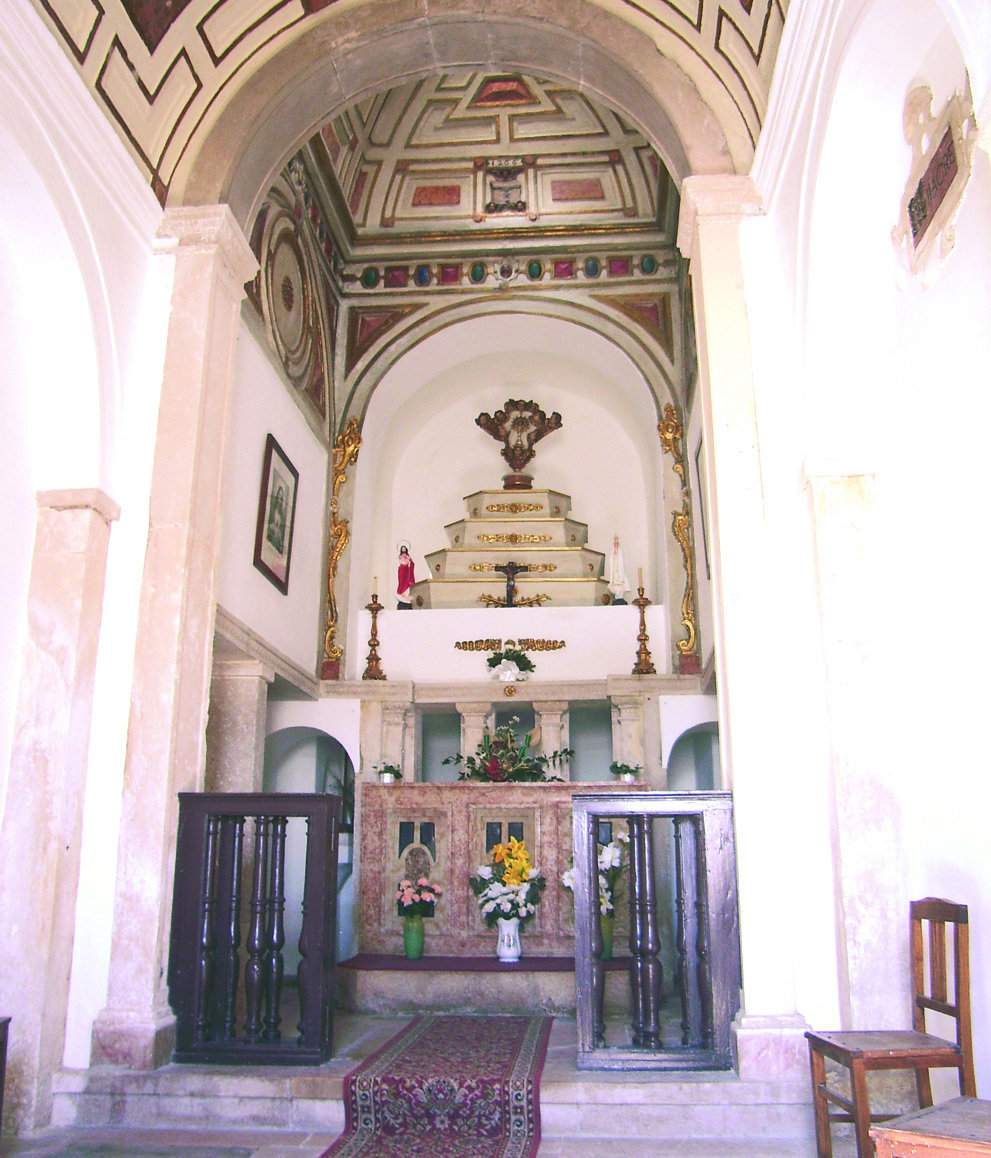 Medallón conmemorativo del milagro de Santarém en la pequeña capilla de Santarém