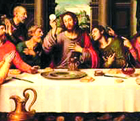 Das letzte Abendmahl. Juan de Juárez. Prado-Museum (Madrid)
