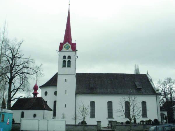 Costruzione della Cappella del Santissimo Sacramento sul luogo del miracolo a Ettiswil